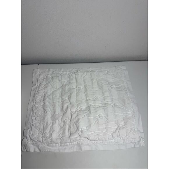 Rare Pottery Barn Set of 2 White Standard Pillow Sham Cotton - Picture 10 of 16